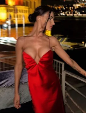 Zara maxi Red Evening Dress corset satin midi wedding party cocktail thumbnail 2