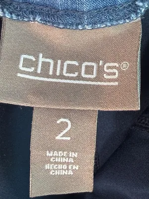 Chico's Blue Denim Skort Size 2 thumbnail 2