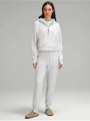 Lululemon Scuba Oversized Half-Zip Hoodie Plush light gray silver medium / Large thumbnail 12