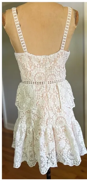 Showpo White Lace Dress thumbnail 3