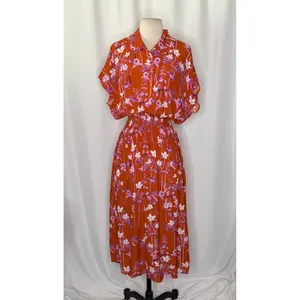 Anthropologie COREY LYNN CALTER Clementine Floral Midi Dress Smocked X-Small thumbnail 2