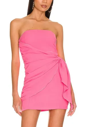 SUPERDOWN Andria Strapless Mini Dress in Pink thumbnail 1