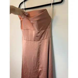 After Six Copper Penny Satin Convertable Gown Size 4 $269 6898 NEW thumbnail 13