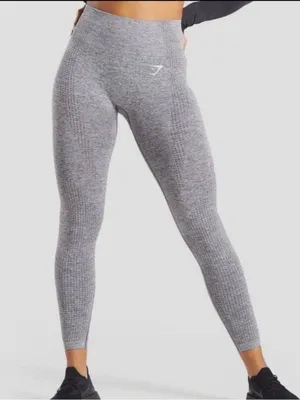 Gymshark Vital Seamless Compression Leggings Women's Size-M Heather Gray thumbnail 6