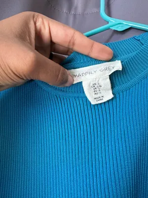 Crop top Blue Size L thumbnail 3