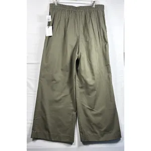 1.STATE‎ Womens Olive Tree Wide Leg Lace Up Front Pants Size L NWT 8199354 thumbnail 2
