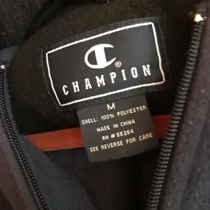 Champion NAVY BLUE FLEECE DRAWSTRING HOODIE PULLOVER SWEATSHIRT thumbnail 3
