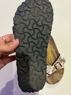 Papillio by Birkenstock Madrid sandals with a peacock brown patterned strap 7 thumbnail 8