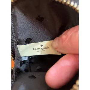 Kate Spade Jazz Things Up Cat Coin Purse WLRU3071 Black Leather Rare thumbnail 7