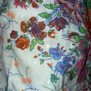 Art and Soul Button Down Peasant Floral Bohemian Pleated Lace‎ 3/4 Sleeve Top XL thumbnail 4