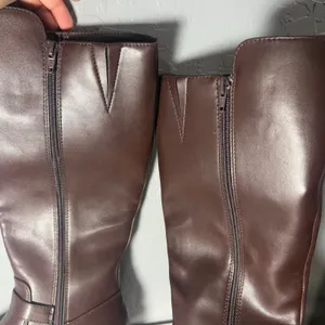 Croft & Barrow Uleen Women's Knee-High Riding Boots, Brown, US 8 thumbnail 4