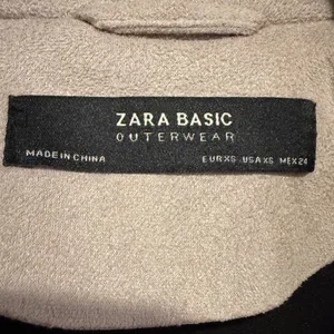 Zara Basic Womens Faux‎ Suede Biker Moto Jacket Sand Beige Belted XS thumbnail 5