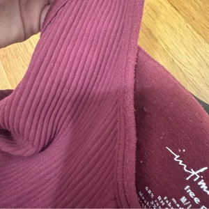 Free People Size M/L Ribbed Bodysuit Plum Wine Intimately Free medium / large thumbnail 8