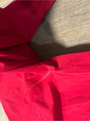 Lululemon Base Pace High Waisted Dark Red 23" Leggings Size 8 thumbnail 5
