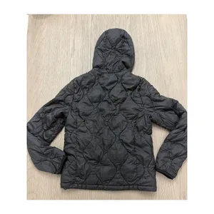 H&M Quilted Puffer Jacket Women’s XS Hooded Black thumbnail 4