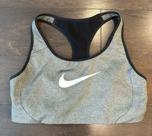 Nike Gray Sports Bra thumbnail 1