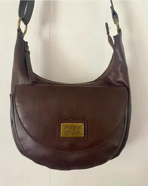 Frye & Co. Brown Faux Leather Hobo Bag thumbnail 1