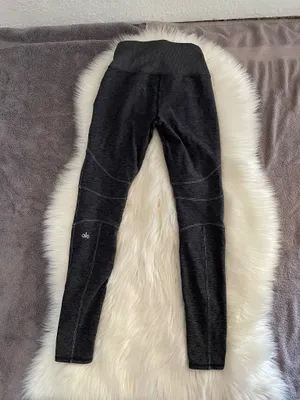Alo Alosoft Revel Leggings Black/Gray Heathered thumbnail 5