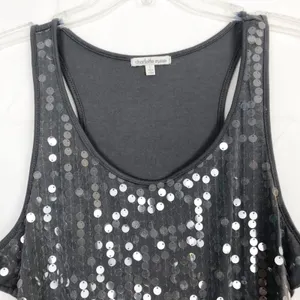 Charlotte Russe Womens Top Large Sequin Stretch Swiftie Party Evening Night Out thumbnail 3