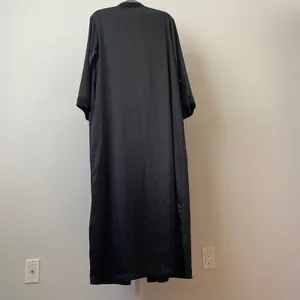 Victoria's Secret Black Old Hollywood Robe Kimono Sleepwear lounge boudoir‎ XS/S thumbnail 6