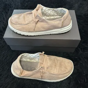 Hey dude tan glitter casual shoes sneakers thumbnail 8