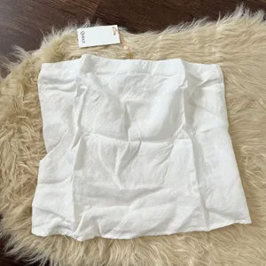 NWT Quince 100% European linen Strapless top White M thumbnail 3