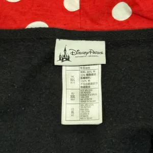 Disney Parks Originals Minnie Mouse ears with bow zip-front hoodie‎ Size XL thumbnail 4