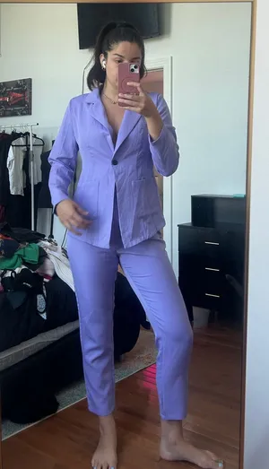 SheIn Purple suit thumbnail 1