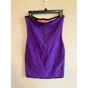 Forever 21 Colorblock‎ Strapless Bodycon Mini Dress L Geometric thumbnail 6