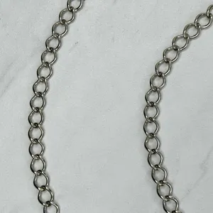 Skinny Dime Silver Tone Belly Body Metal Chain Link Belt OS One Size thumbnail 7