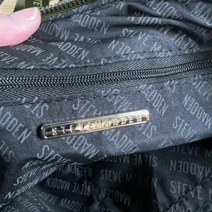 Steve Madden Olive Green Quilted Nylon B-Nikki Backpack Crossbody Bag thumbnail 6