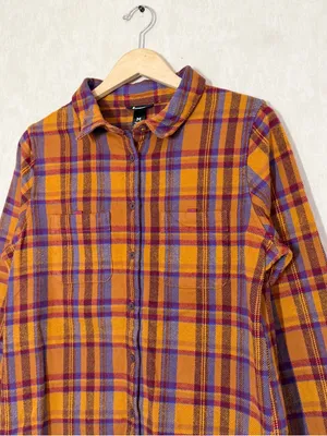 Cotopxi Women’s Mero Organic Cotton Flannel Shirt Longsleeve in Plaid M thumbnail 4