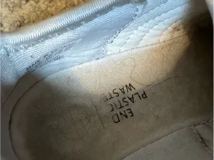 adidas Cream Velvet Casual Sneakers with Black Logo thumbnail 6
