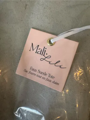 Mali + Lili Faux Suede Tote in Dark Brown $98 Retail NWT thumbnail 5