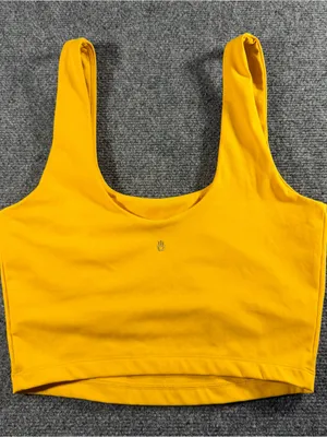 Spiritual Gangster Sports Bra Crop Top Mustard Yellow Size Small thumbnail 4