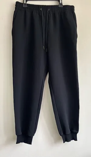 Wilfred Black High Waist Track Creppe Jogger Pants Size M thumbnail 1