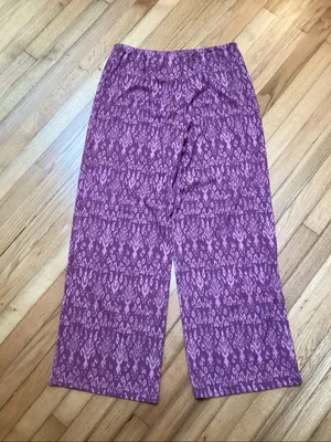 NWT Divided H&M dark pink patterned pull on pants size medium thumbnail 5