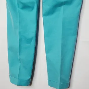 Boden straight leg cropped teal dress work pants sz 2 R regular thumbnail 6