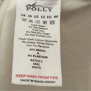 Oh Polly Brielle White Bandeau Bodycon Mini Dress Size 12 NWT thumbnail 14