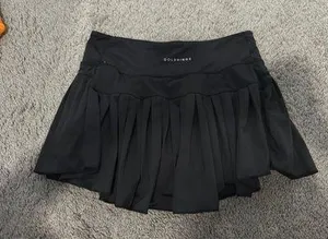 Black Gold Hinge Skirt Pleated thumbnail 2