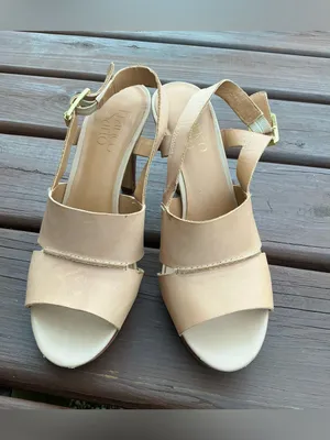 Franco Sarto Neutral Beige Open-Toe Slingback Heels🌷🌷 thumbnail 12