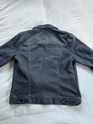 Old Navy Faded Black Denim Jacket thumbnail 2