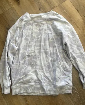 Lululemon white camo sweatshirt thumbnail 1