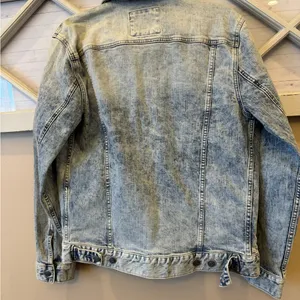 Express sz S 100% Cotton Long‎ sleeve button denim Jean jacket thumbnail 2
