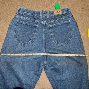 Vintage 80s Lee MR High Waist Denim Mom Jeans Tapered Leg Size 14 waist 30 inch thumbnail 15