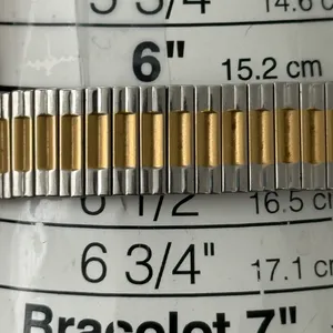 Seiko Two-Tone Ladies Watch White Dial Date Windows Stretch Bracelet New Battery thumbnail 12