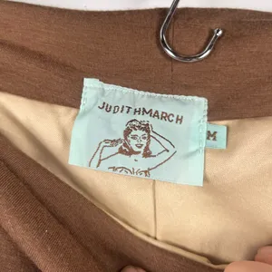 Judith March fold over wide leg printed pants size medium thumbnail 2