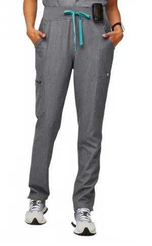Figs High-Waisted Yola Skinny Scrub Pants Graphite Gray Women’s Medium Petite thumbnail 1