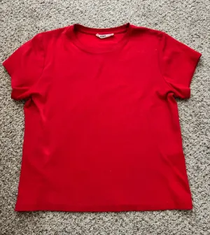 Cotton On Red 90s Baby Tee thumbnail 1