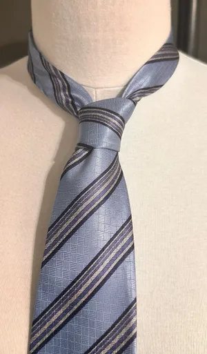 Vintage Rafael Men's Tie Blue Multicolor Stripes Silk Necktie Office Italy Class thumbnail 1